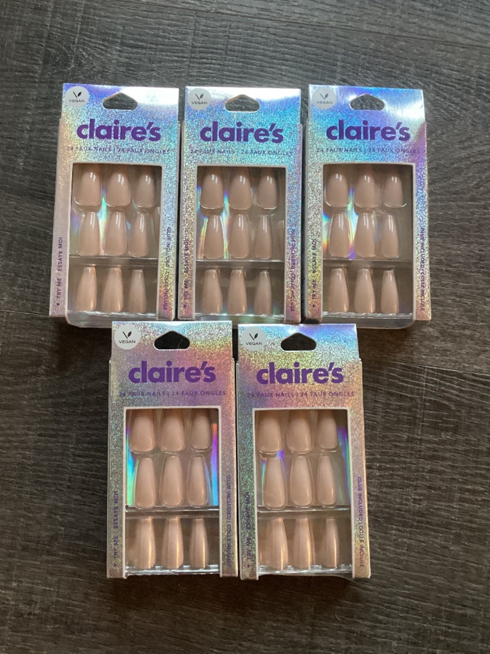 Claire’s nude ballerina nails